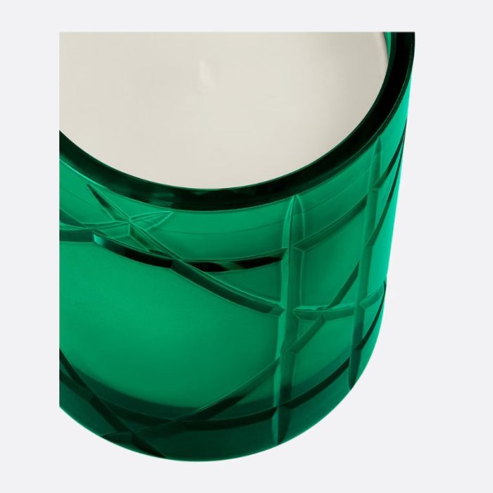 Christian Dior Clochette Printaniere Scented Candle Green Cannage Motif