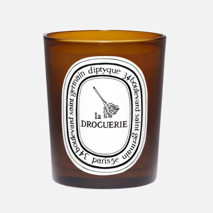 Diptyque La Droguerie Odor removing candle with basil Classic Candle