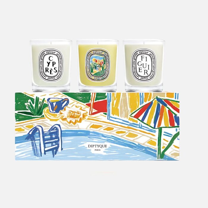 Diptyque citronnelle Candle Set figuier cypres - Limited Edition