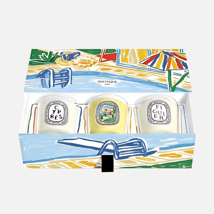 Diptyque citronnelle Candle Set figuier cypres - Limited Edition