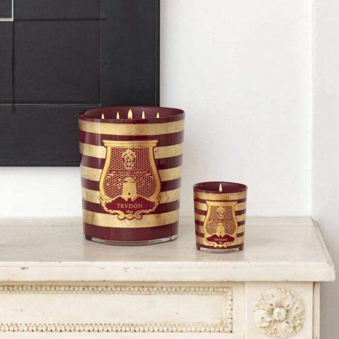 TRUDON X BALMAIN XL Candle Couture Black Rose & Leather