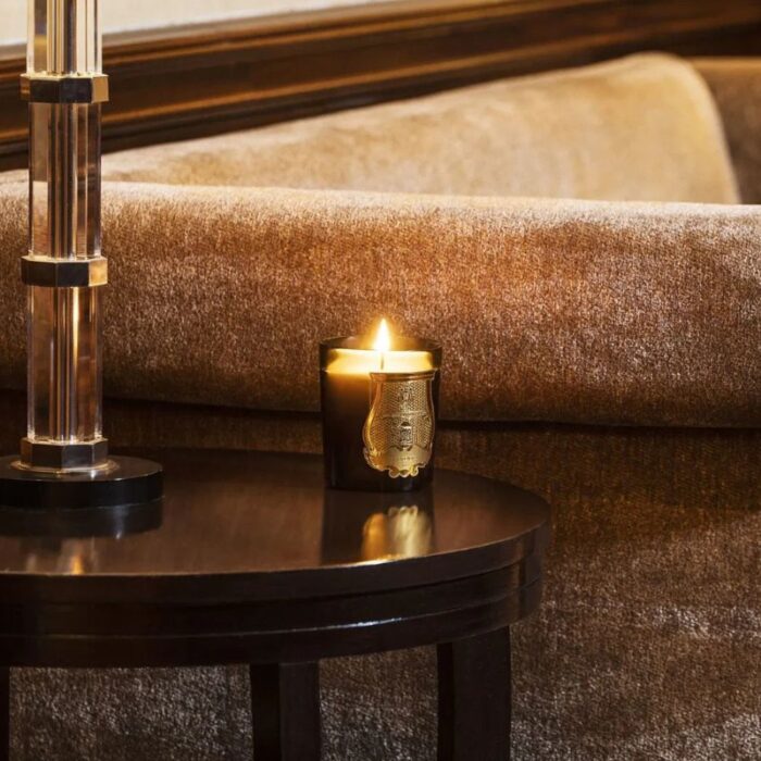 Trudon Madeleine Candle 270g honors a fearless icon with notes of leather, iris, tobacco, and clove. A bold scent for strong souls.